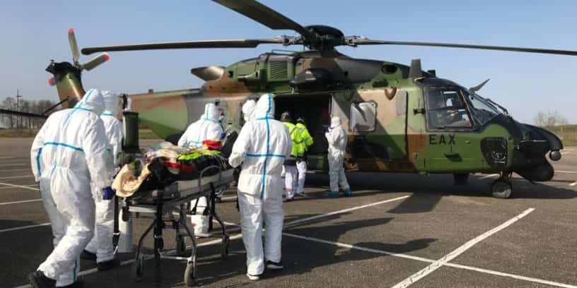 Deux patients atteints du Covid-19 ont été transférés de Metz vers l'Allemagne, le 28 mars 2020