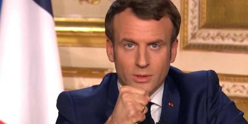 Emmanuel Macron à l'Élysée, le 16 mars 2020