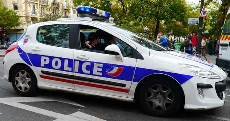 Illustration d'une voiture de police