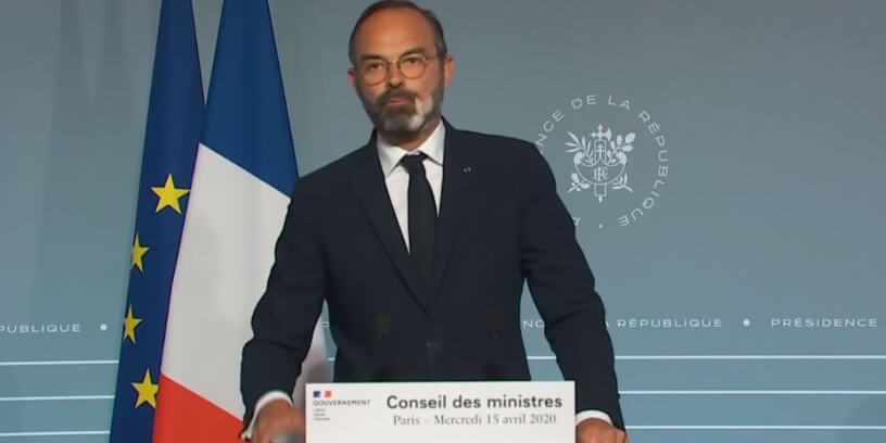 Le Premier ministre Edouard Philippe, le 15 avril 2020 à Paris